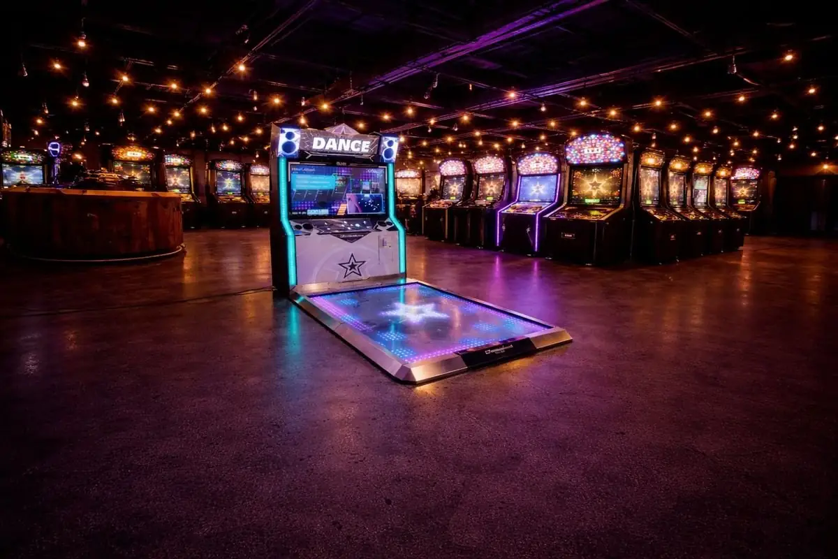 Dance Machine with lit dance platform